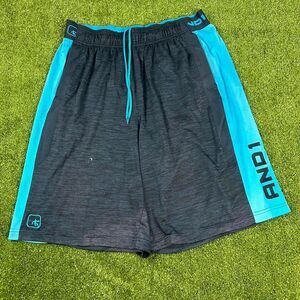 And1 Men's Blue and Navy Shorts
